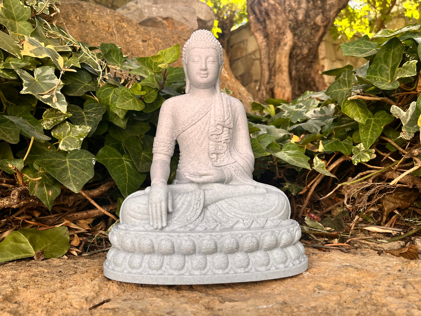Buddha Statue Marble Effect