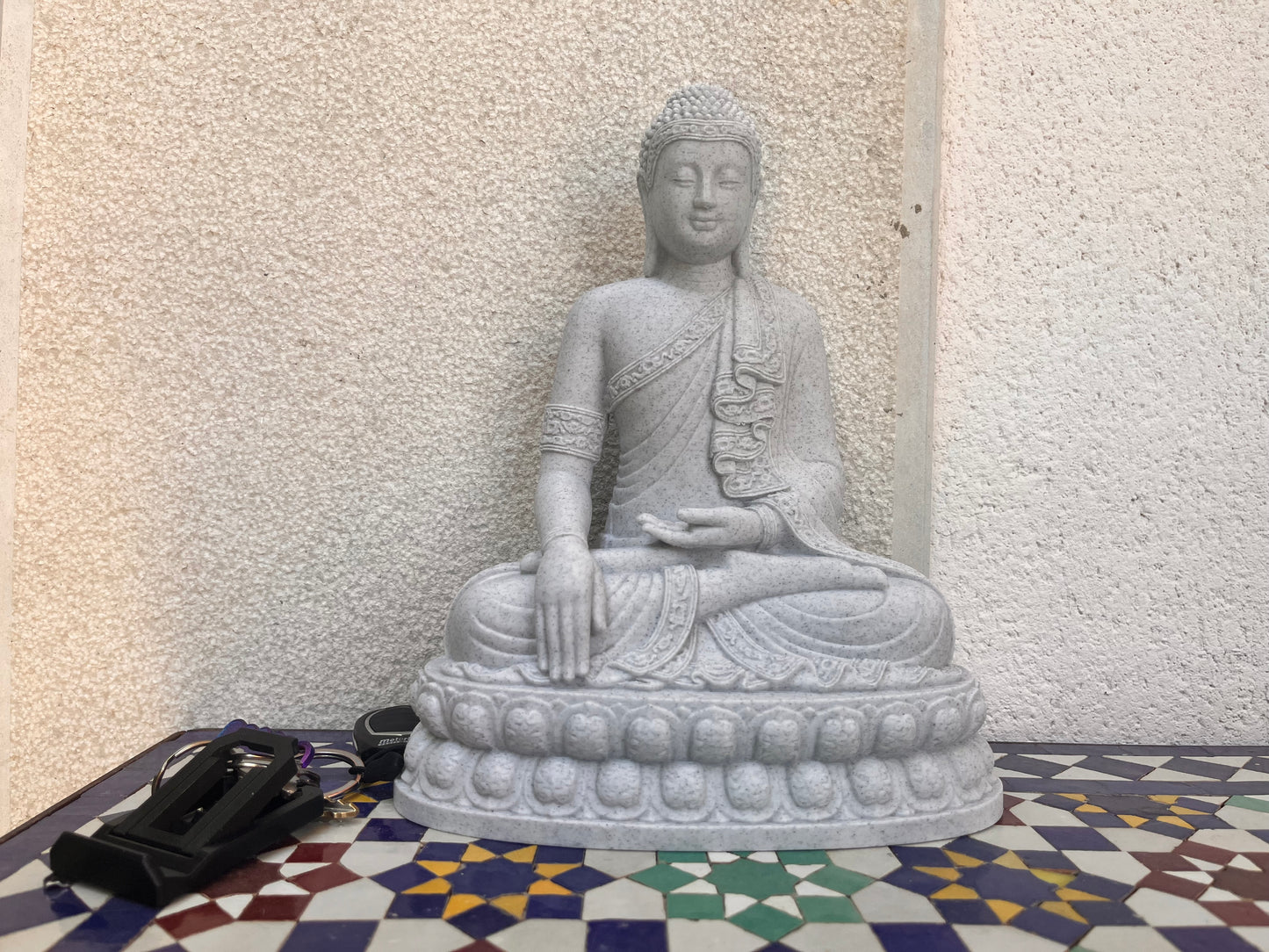 Buddha Statue Marble Effect